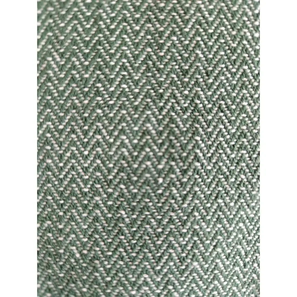 Green Herringbone Tassel Table Runner Farmhouse Boho 66